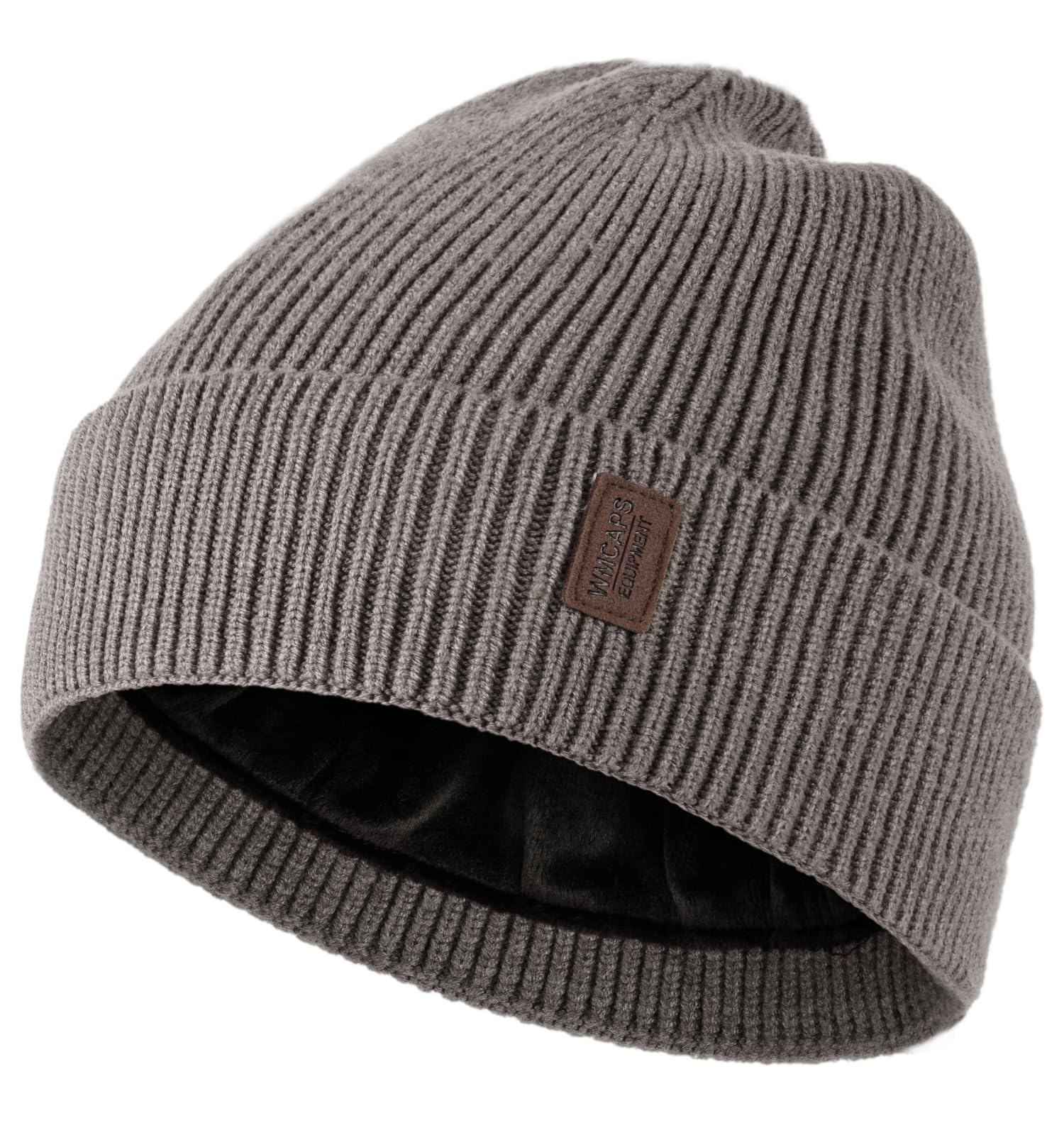 Wmcaps Winter Beanie for Men Women, Fleece Lined Beanie Soft Warm Knit Hat Ski Stocking Cuffed Cap